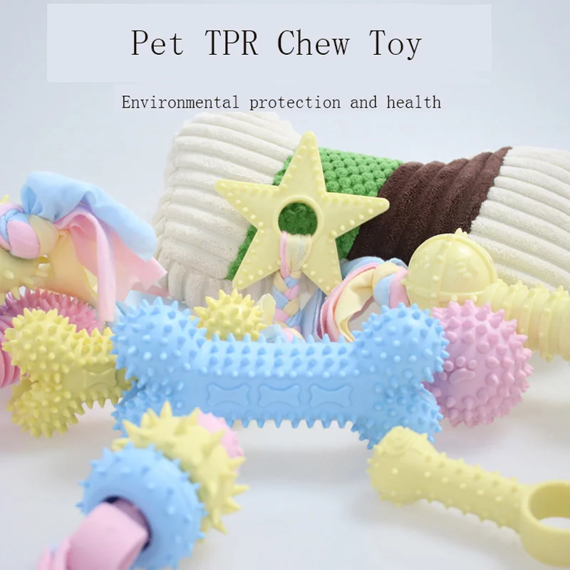 Pet Products TPR Material Bite Resistant Grinding Teeth Large Medium and Small Dogs Dog Cloth Strips Relaxation Toys images - 6