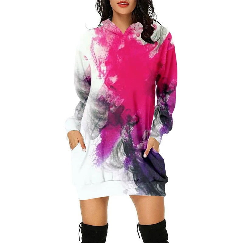 2023 Halloween Pumpkin Printed Women's Extended Hoodie Casual Loose Sweater Funny 3D Printed Japanese Hoodie