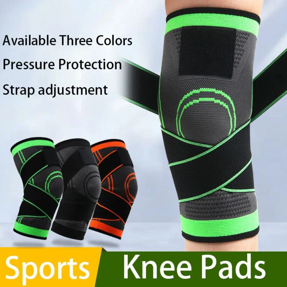 

1Pcs Pressurized Sports Kneepad Adjustable Elastic Knee Pads Compression Strap Sleeve Run Brace Protector Knee Support Brace