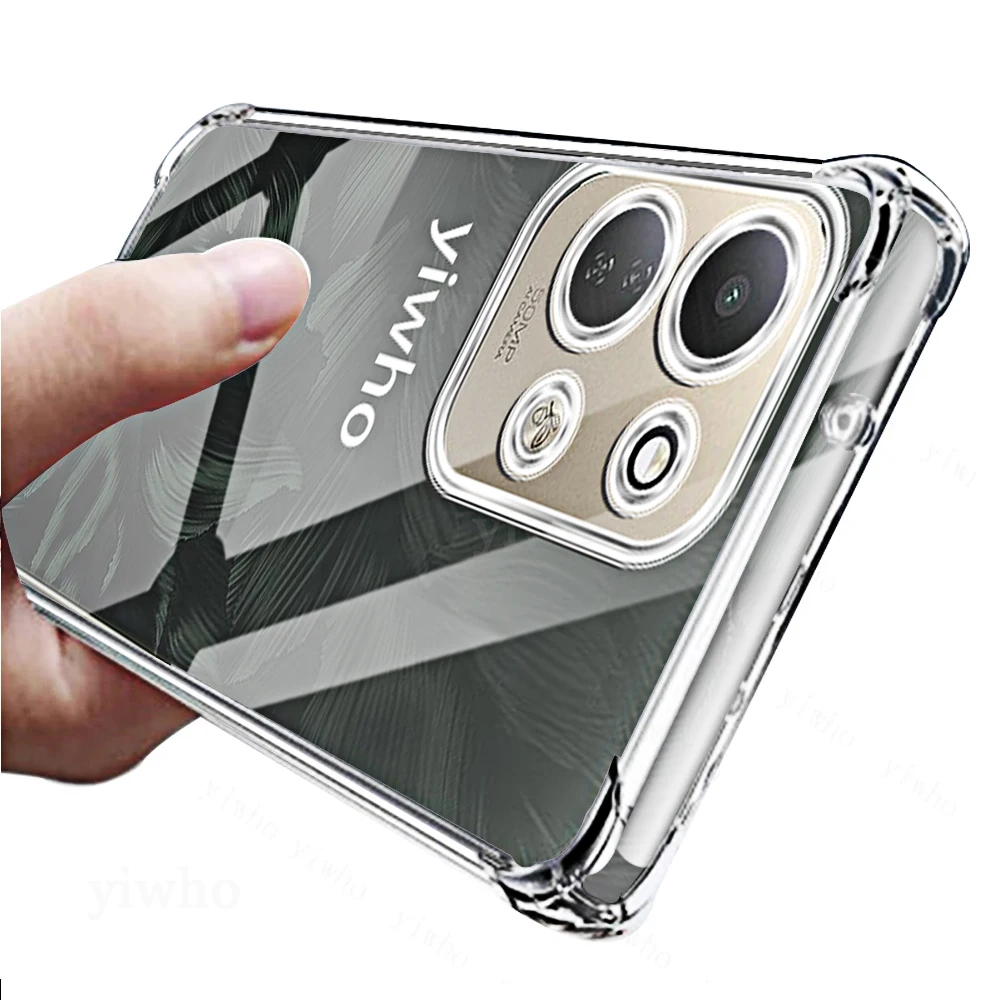 Shockproof Transparent Phone Case - Pack of 1-10, Durable and Clear Back Cover
