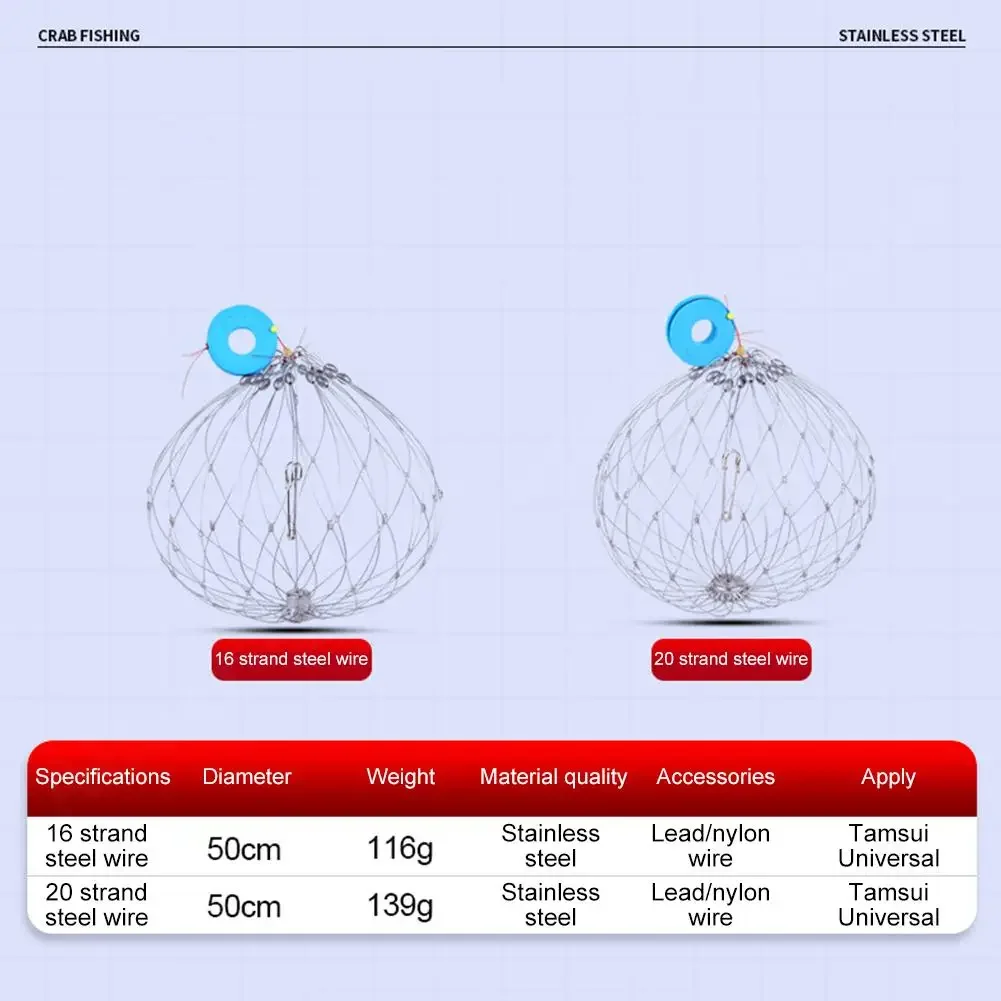 Fishing Traps Crab Traps 1-5pcs Fishing Net Cage