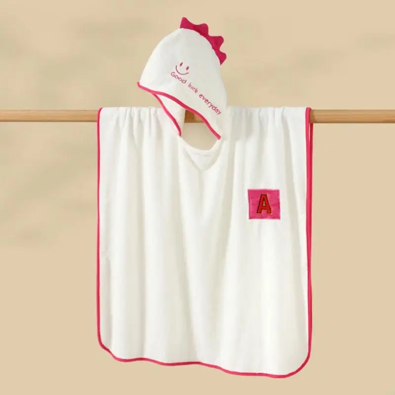 Asciugamano con cappuccio per bambini accogliente abito da bagno rapido asciutto asciutto e caldo asciugamano spiaggia per 5