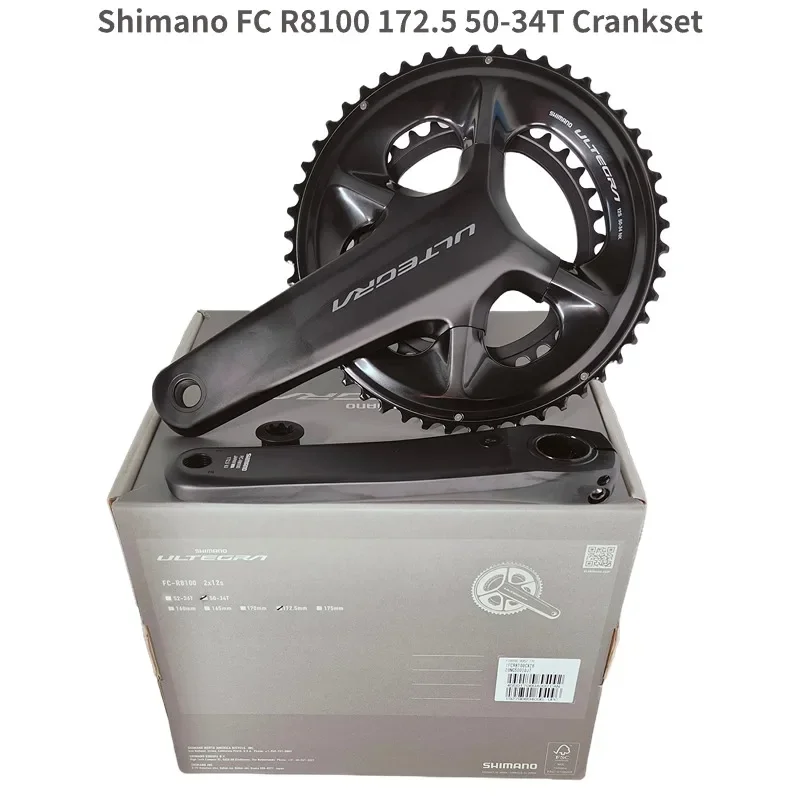 shimano Ultegra FC R8100 2x12-Speed HOLLOWTECH II Crankset Box 165