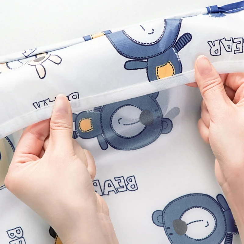 Feeding Bib for Baby Boys Girl 6M-4Y Waterproof Bib Apron Smock with Table Cover Infant Mess-Free Kid Full Coverage Bib 5