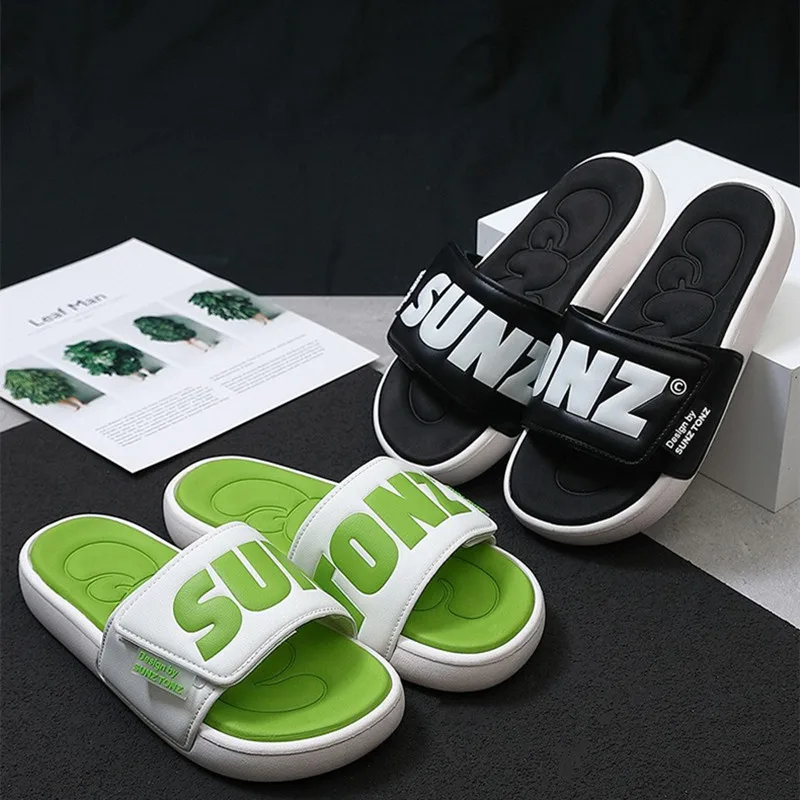 New Fashion Men/Women Summer Slippers Anti-slip Thicken Slipper Outdoor Beach Flip Flops For Men Household Comfortable Shoes