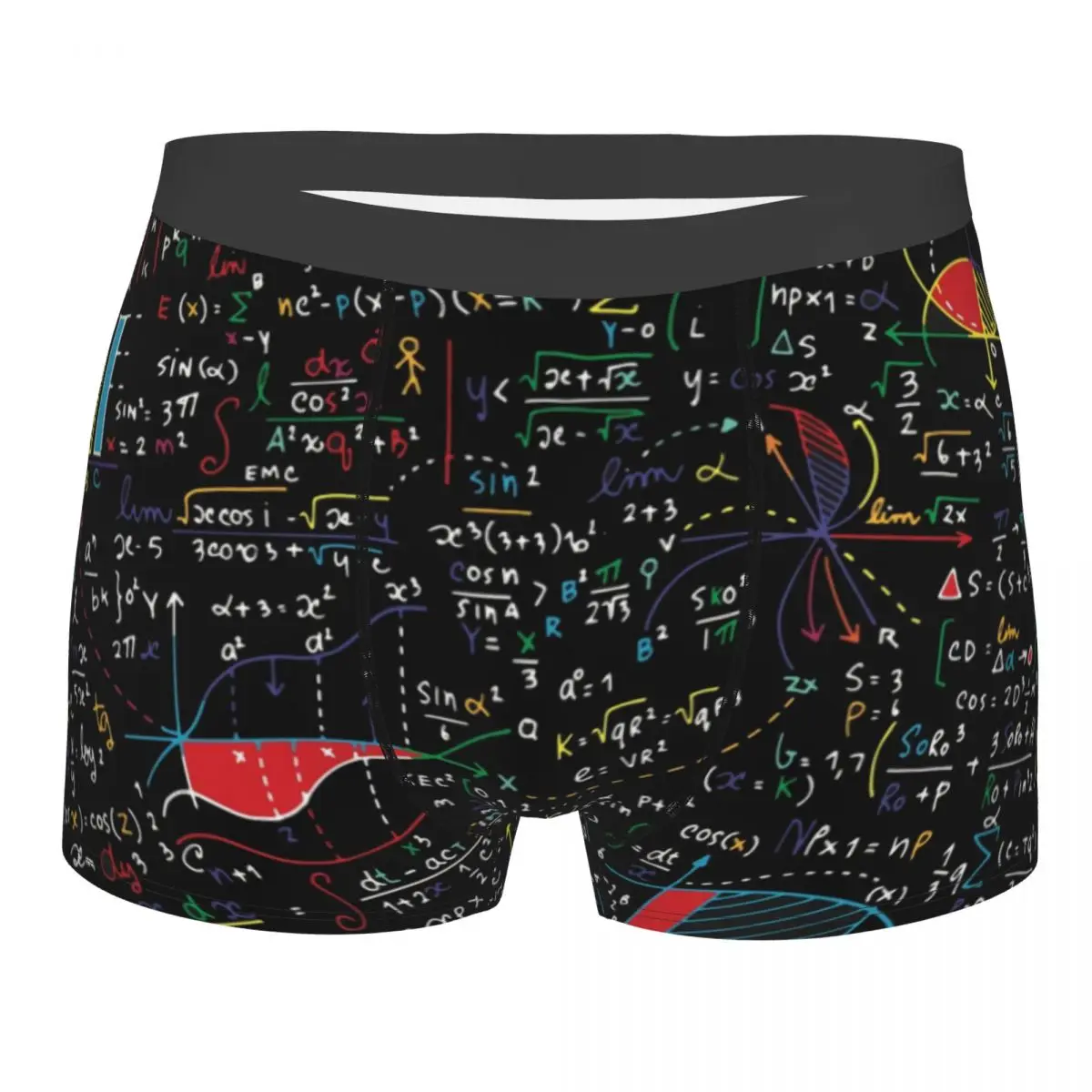 

Custom Amazing World Of Mathematics Boxers Shorts Men's Science Physical Briefs Underwear Fashion Underpants