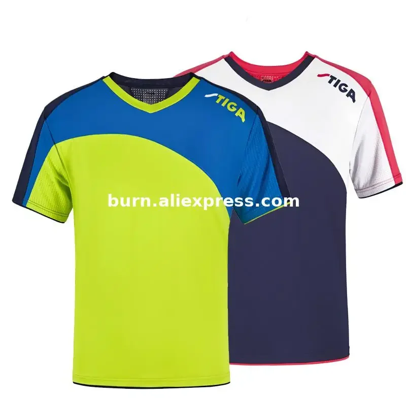New Original Stiga Unisex table tennis T shirt table tennis champion shirt fast dry sports short sleeve