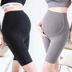 970# Summer Thin Maternity Half Yoga Pants High Waist Belly Short Legging Clothes for Pregnant Women Pregnancy Sports Shorts