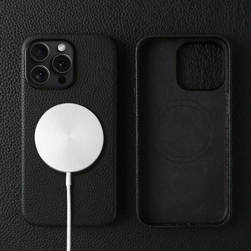 Premium Genuine Leather Magnetic Case