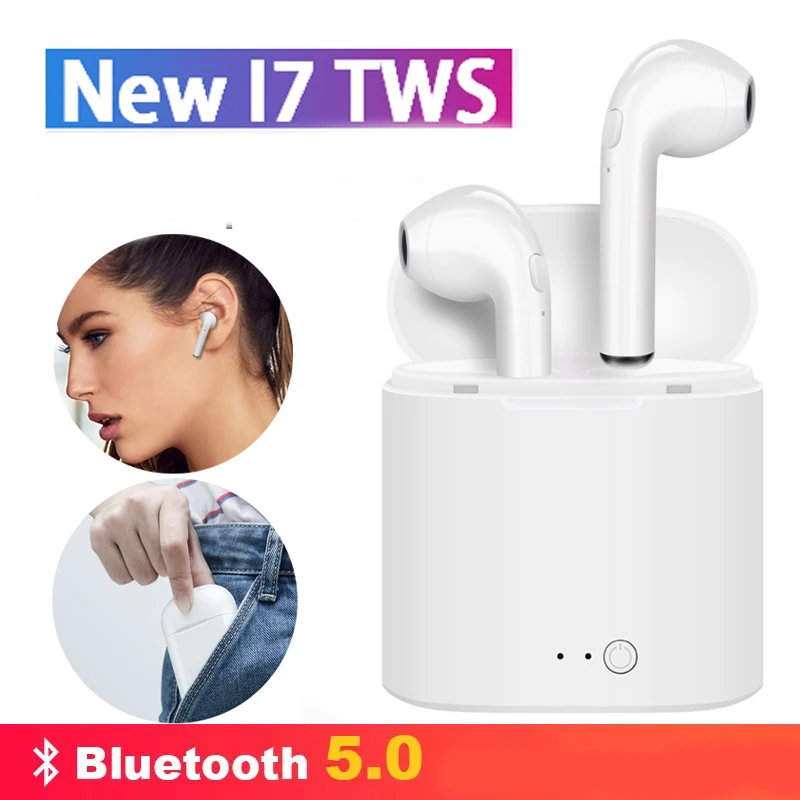 

I7s TWS Bluetooth Earphone Earbuds Wireless headphones Sport headphones With Microphone Bluetooth headset pk A6 E6 E7 Y30 Y50 i7