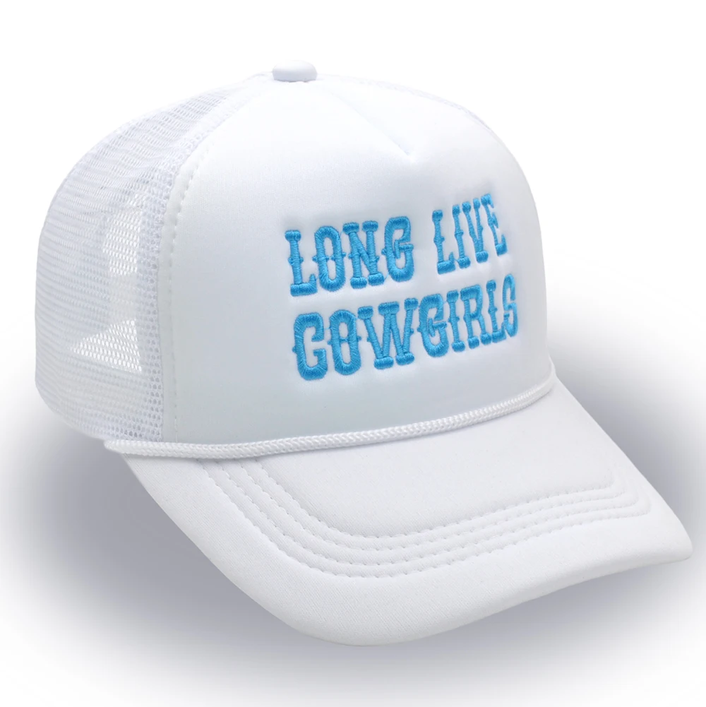 Long Live Cowgirls Trucker Hat Embroidery Cowboy Girly Baseball Cap Summer Woman Mesh Caps Mom Hats Gifts for her