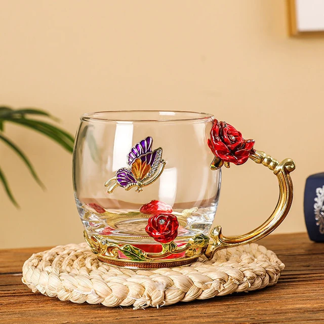 Glass Tea Cup, Fancy Tea Cups, Gifts for Women, Tea Mugs for Women, Tea  Sets for Women - AliExpress