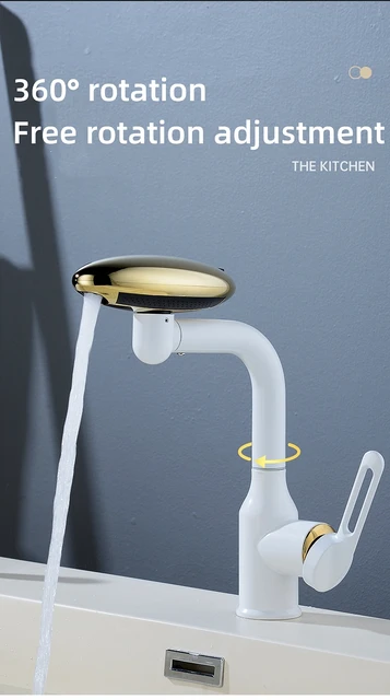 MultiFunctional Waterfall Basin Faucet 4 Modes Stream Sprayer 360° Rotation  Hot Cold Water Sink Mixer Wash for Bathroom - AliExpress