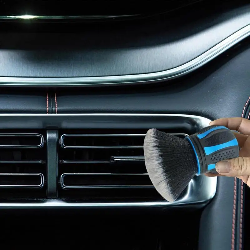 Fogfar Spazzola Antipolvere Per Interni Auto: Setole Morbide Per Cruscotto, Prese D'Aria, Pelle - Antigraffio, Leggera