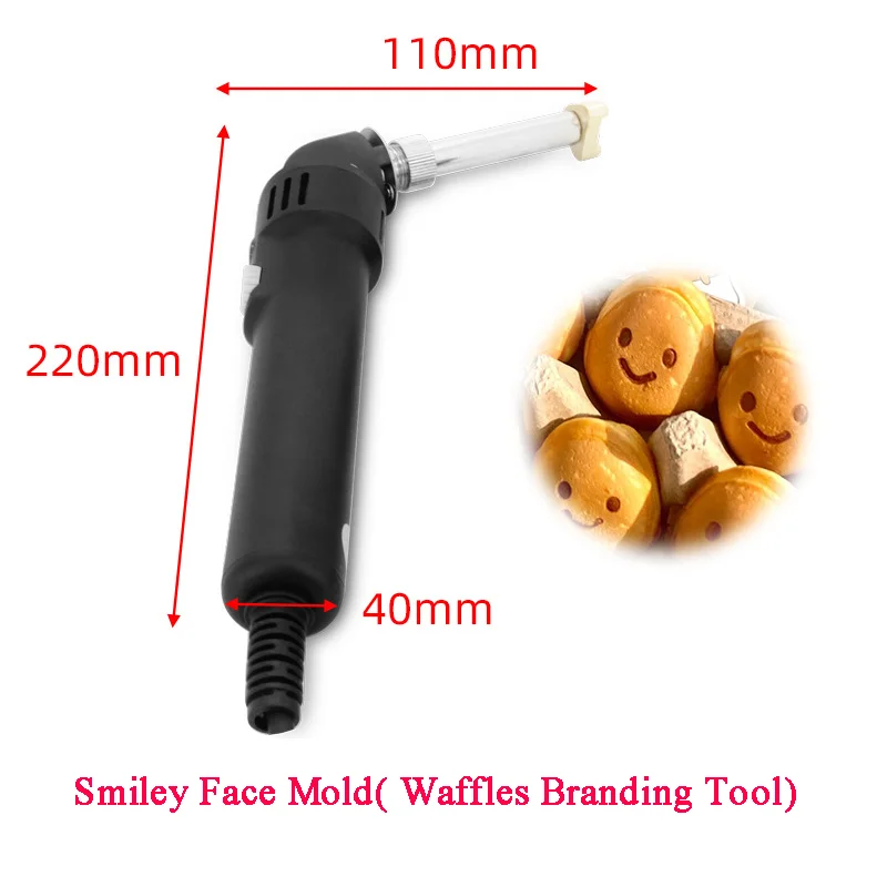ITOP Waffles Smiley Face Brander Smile Stamp Branding Tool Egg Mold Imprint Tool 110V 220V leather stamp iron