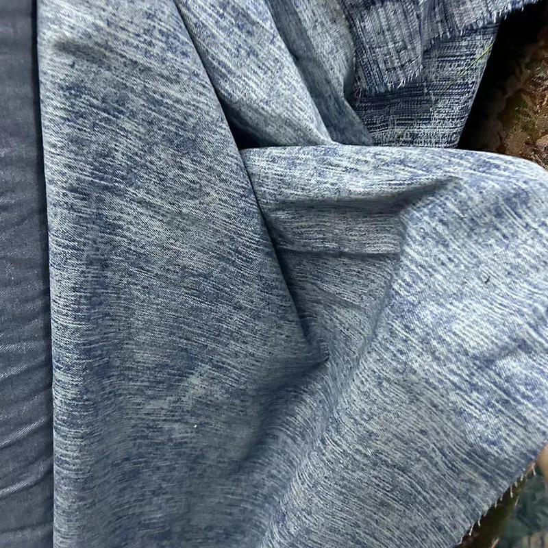 Washed Denim Cloth Clothing Fabric Handmade DIY