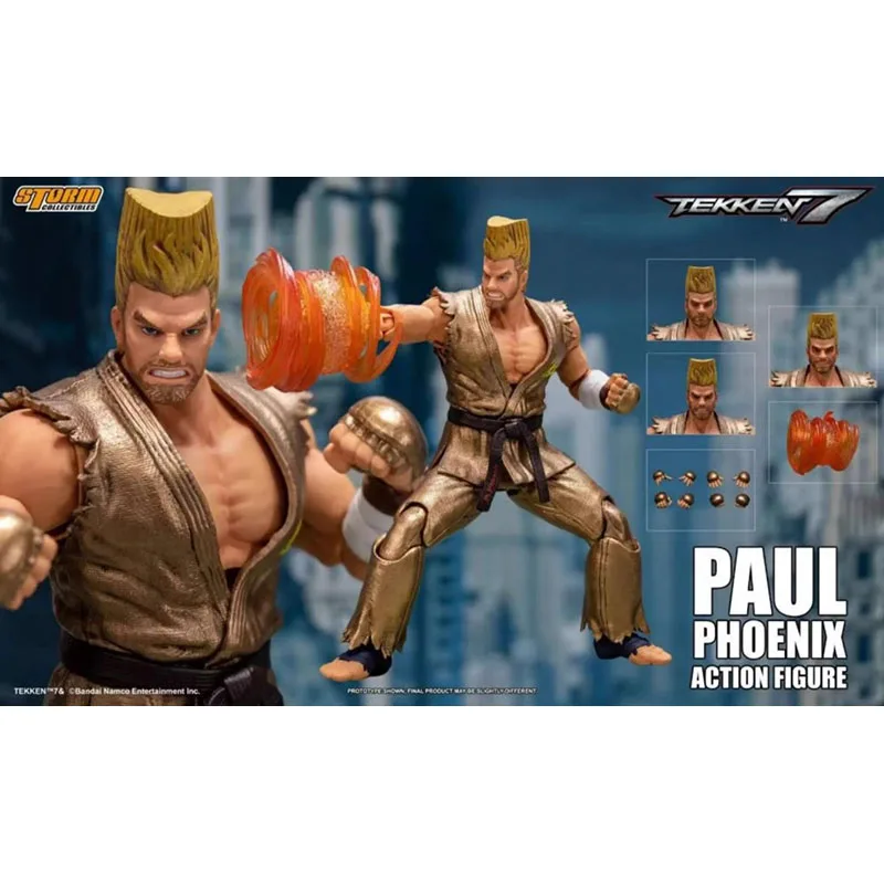In Magazzino Original Storm Toys Bntk06Sp Paul Phoenix Tekken 7 Versione Eterocromatica 1/12 Animation Character Model Action Toys