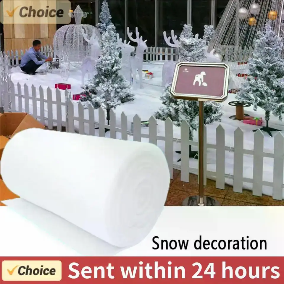 WEFHEF Neige Artificielle En Coton 40 X 150 Cm, Couverture De