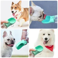 Portable Dog Water Bottle Food and Water Container For Dog Pets Feeder Bowl Outdoor Travel Drinking