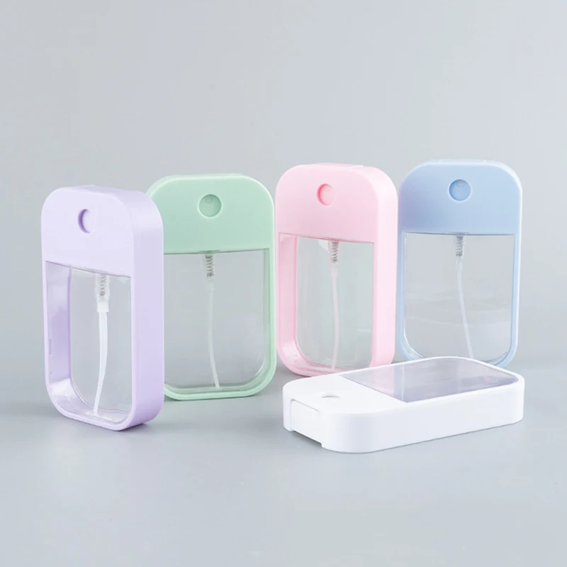 Spray Bottle,Refillable Bottle,Refillable Plastic Bottles 45ml Portable Mini Refillable Fragrance Hand Sanitizer Alcohol Bottle With Spray Fragrance Pump Empty Cosmetic Container Travel