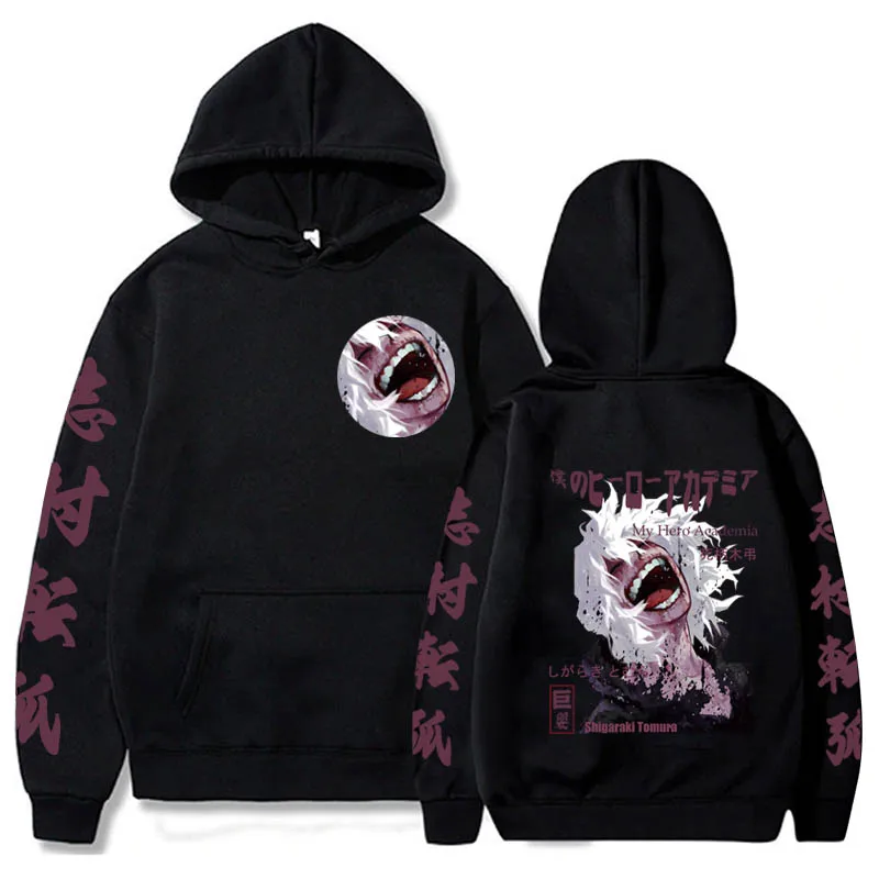

Tomura Shigaraki Hoodie Anime My Hero Academia Print Fashion Autumn Hoodie Women Men Hooded Sweatshirt