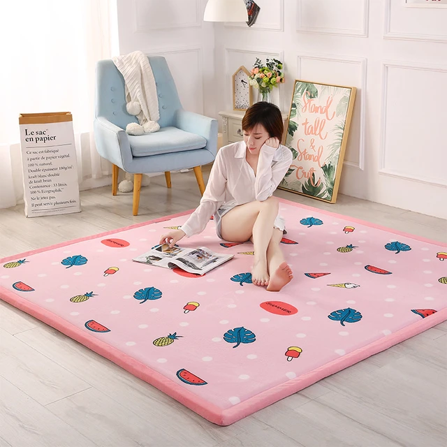 Tappeti personalizzati in stile giapponese per soggiorno tappeti per camera  da letto 3CM addensare Soft Kids Room comodino antiscivolo Tatami tappeto  grande - AliExpress