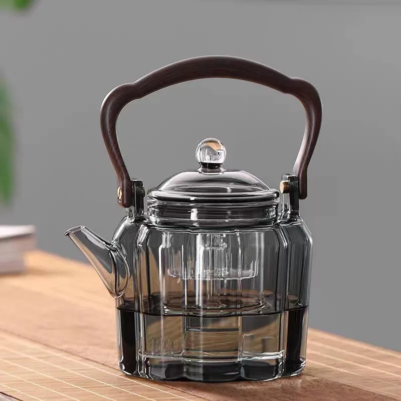 High Borosilicate Glass Heat-resistant Teapot Thickened Explosion-proof ...
