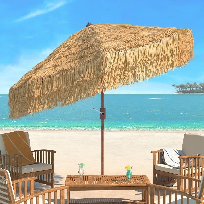 

Outdoor Collection Tiki Tan 9-Foot Crank Auto Tilt UV Protected Umbrella