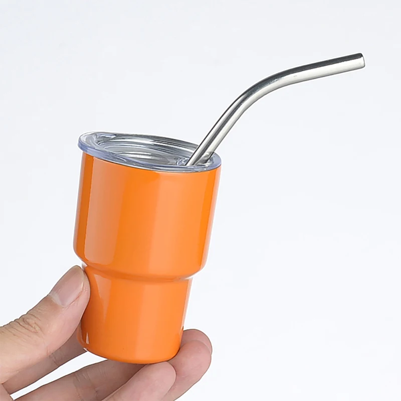 Description Picture 6 of itemMIni 3 Oz Tumbler Vacuum Wine Whiskey Insulated Cup Stainless Steel Coffee Cup With Straw Champagne Party Gift Cup