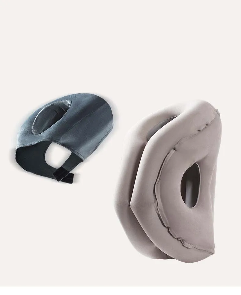 Inflatable Air Cushion Travel Pillow Headrest Chin Support Cushions for Airplane  Plane Car Office Rest Neck Nap Pillows - AliExpress