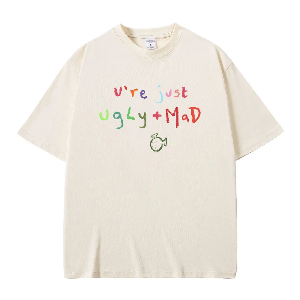 

Beabadoobee U're Just Ugly and Mad Graphic Print Tshirt Men Women Fashion Art Aesthetic T Shirts Unisex Casual Oversized T-shirt