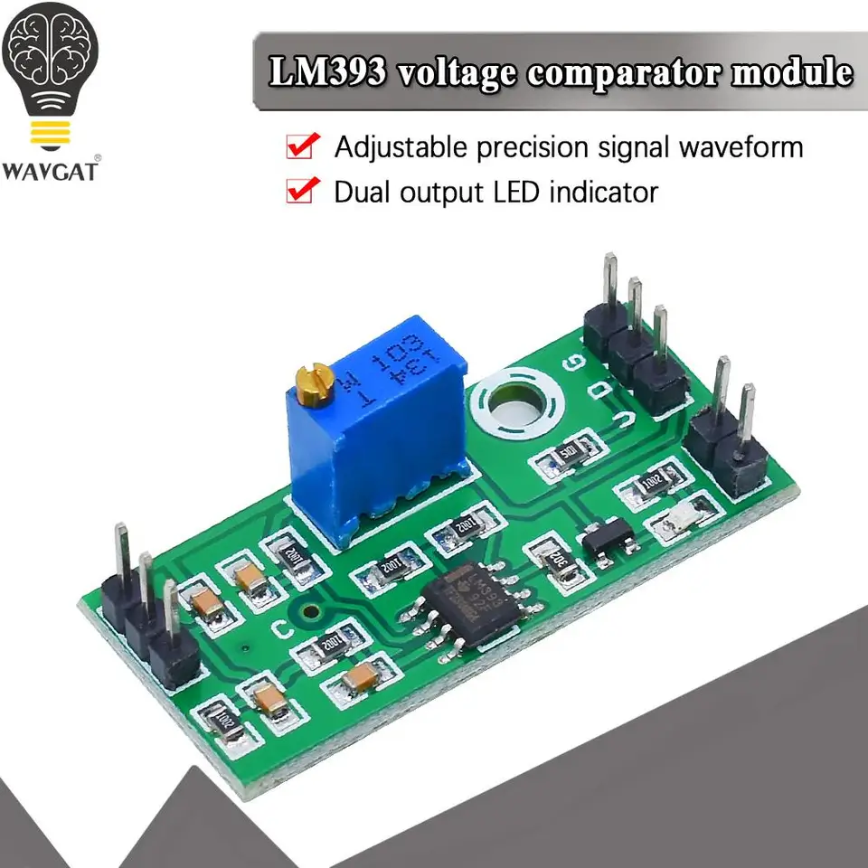 3er Set LM393 Spannungskomparator Modul 4,5–28V – Zweikanal, Für Temperatur/Licht/Vibrationssensoren, Grün