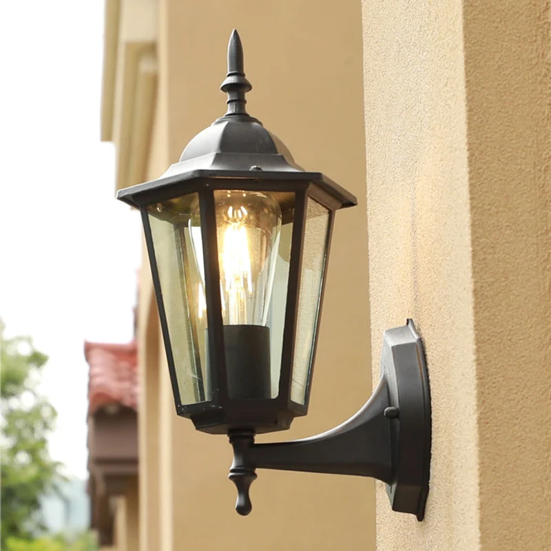 Retro Outdoor Wall Lights Nordic Corridor Balcony Wall Lights Waterproof Garden Outdoor Decorative Modern