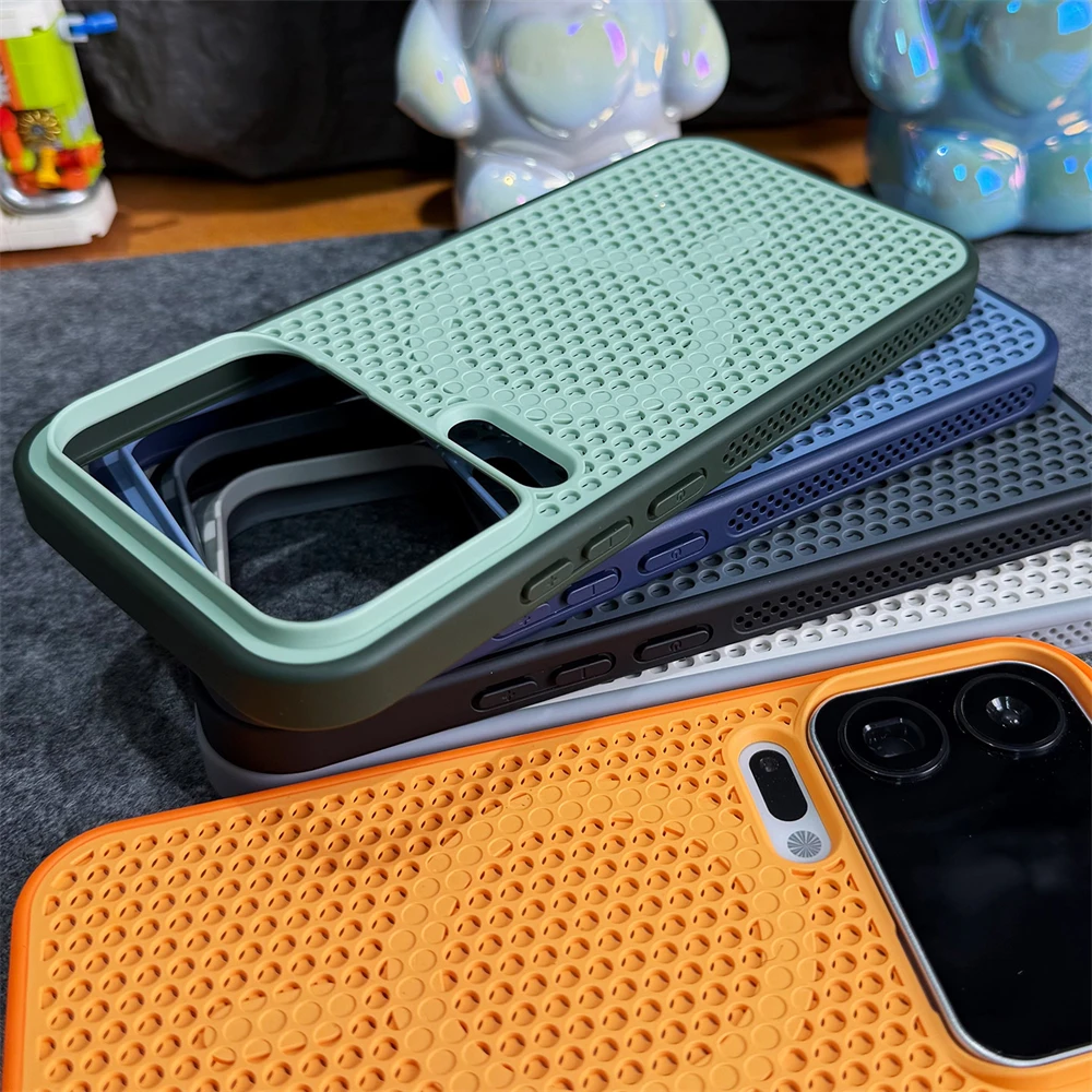 Magnetic Honeycomb Cooling Wireless Charging Breathable Shockproof Case