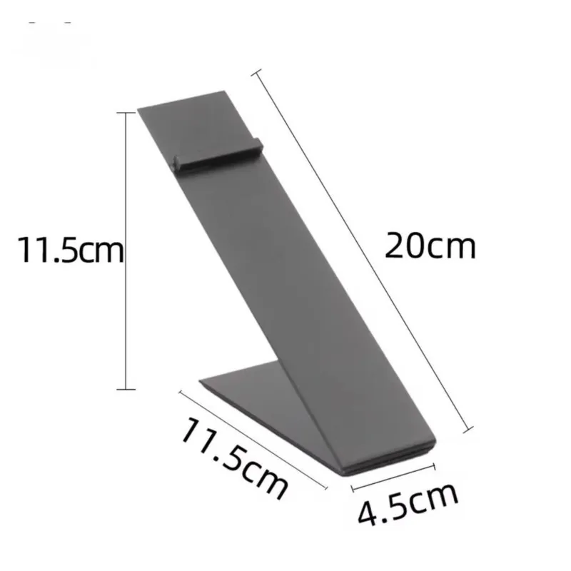 1PCS Black Stainless Steel Shoes Riser Holder Display Rack Bracket For Shelf Table Desk Top Organizer Storage Exhition
