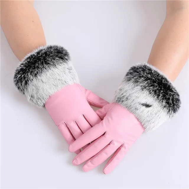 Gants d'hiver en cuir véritable pour femme, en daim, peau de mouton, avec  écran tactile thermique, pour garder au chaud et conduire, 3328 - AliExpress