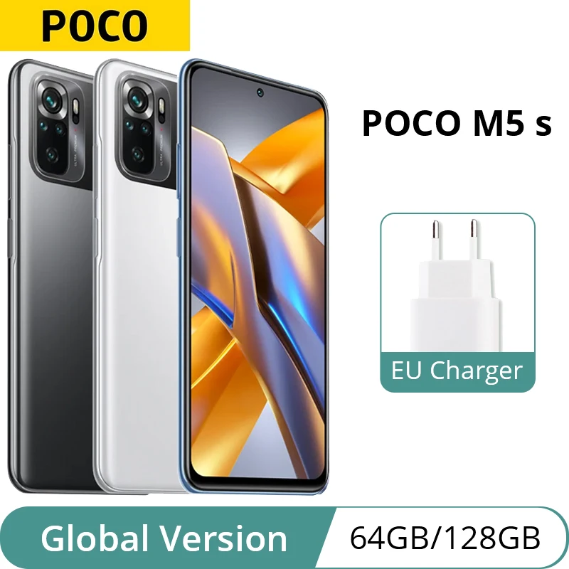 Global Version Poco M5s M5 S Smartphone 64gb/128gb Nfc Helio G95 Octa