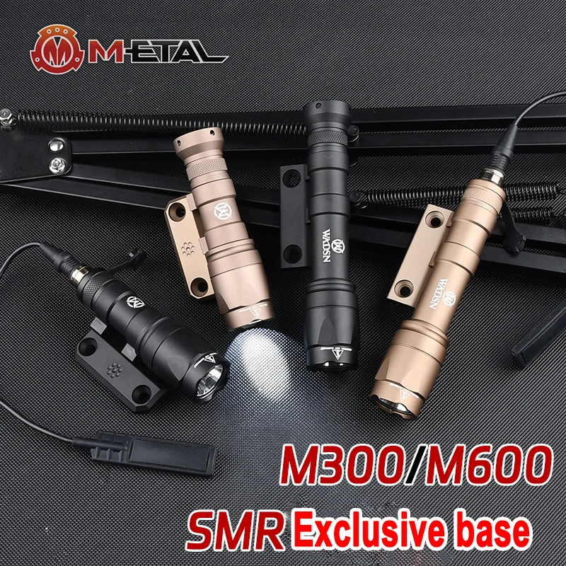 

WADSN M300A M600C SF Flashlight For DD Base SMR Mlok Keymod Rail Offset Side Mount M300 M600 Torch Airsoft Weapon Lamp Accessory