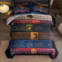 Song of ice and fire Book Duvet Cover Set without sheet King Queen Double Full Twin Single Size Bed Linen Set 1