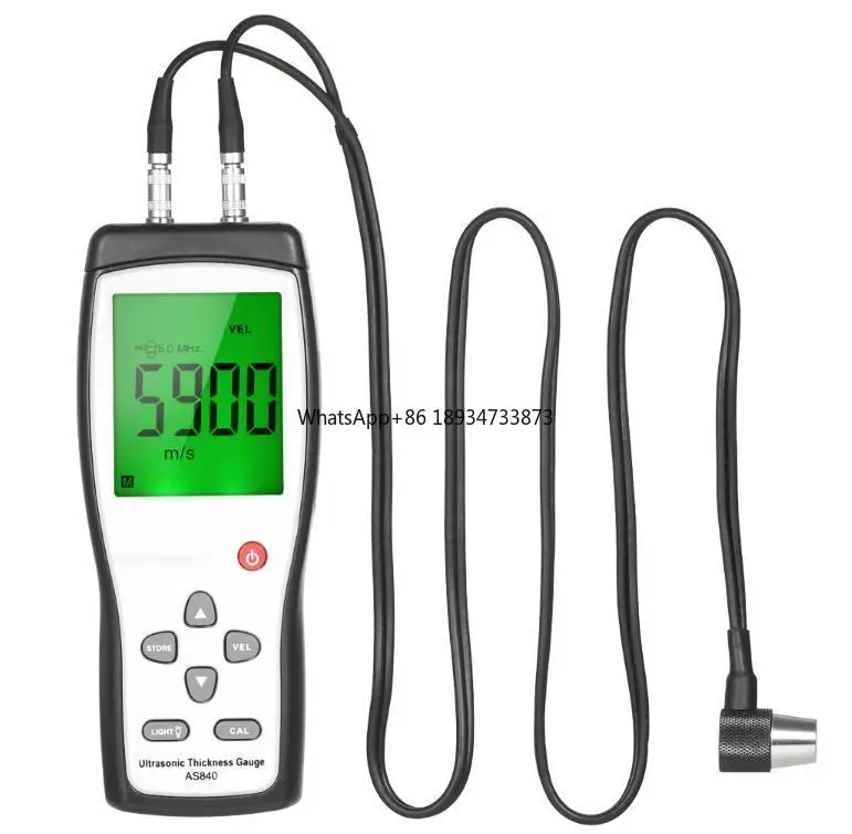 

AS840 Professional Ultrasonic Thickness Gauge Handheld LCD Digital Thickness Tester Depth Meter High Accuracy new
