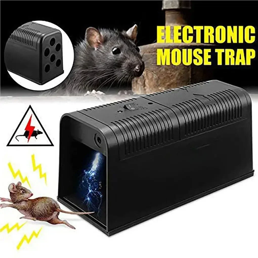 Electric Mouse Control Device Battery Operated Household Rat Catcher Controller Mice Rodent Indoor Pest Equipment