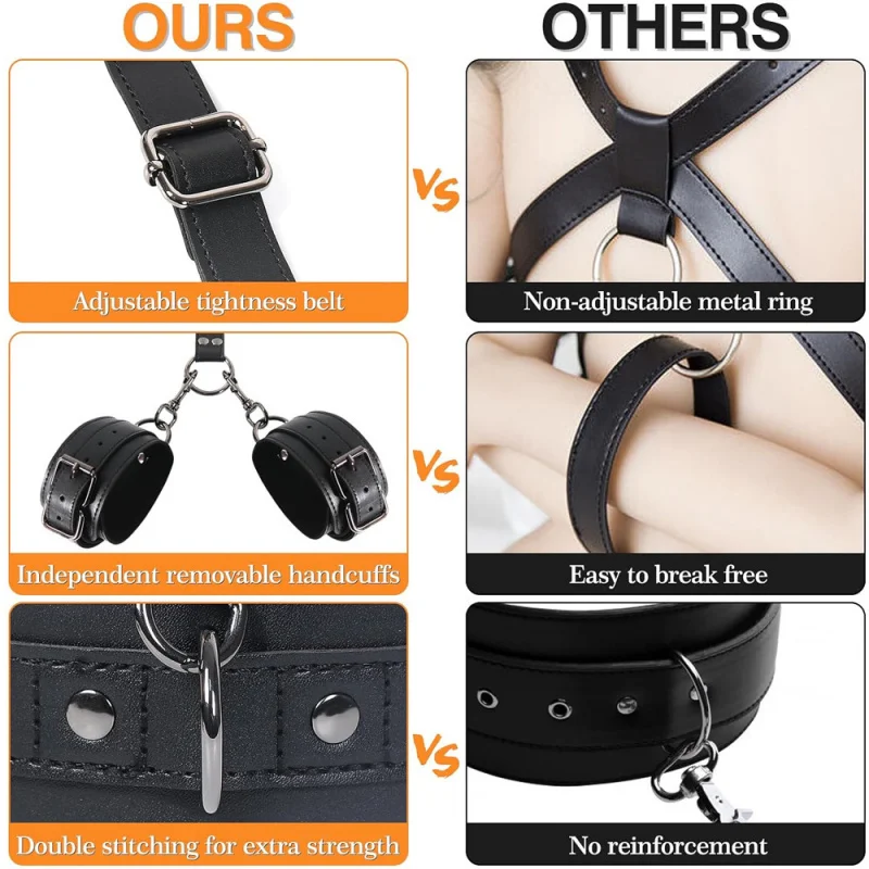 SMAdult Women's Back Strap Couple Sexy Binding Adjustable Sex Toy Factory