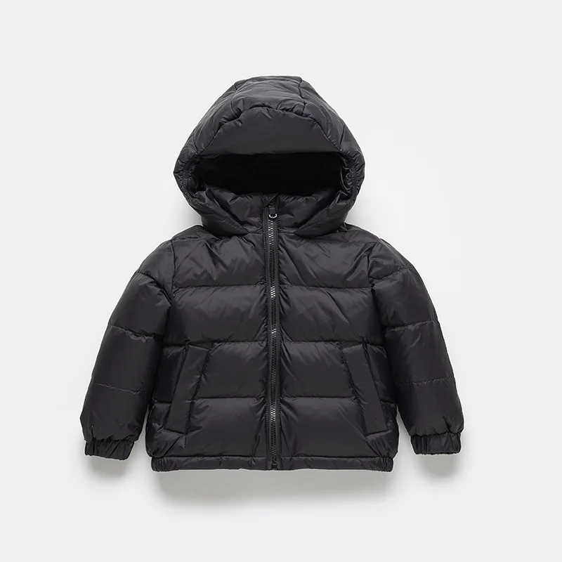 

Children's Thickened Down Jacket Winter Boys And Girls' White Duck Down Coats Kids Hooded Bread Warm Outwear