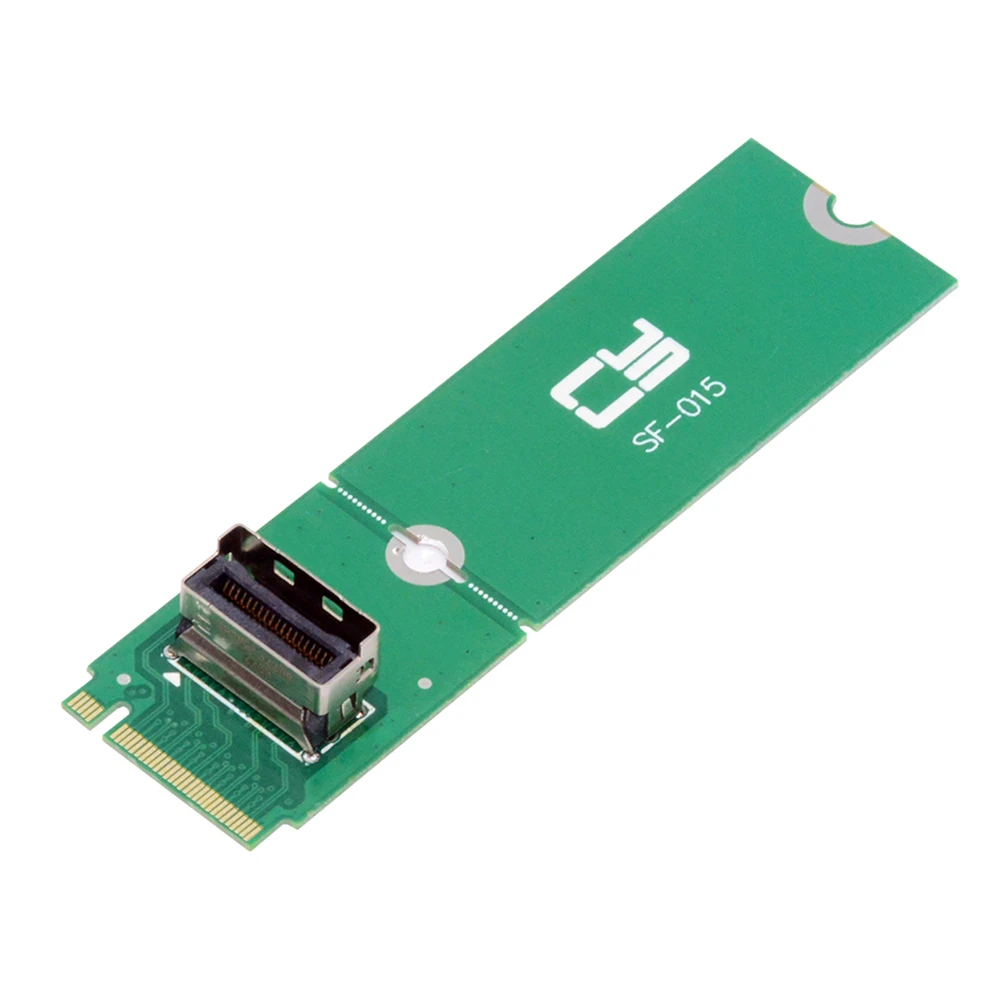 

Cablecc PCI-E 5.0 4.0 M.2 M-key to Mini Cool Edge IO MCIO Female Host Adapter for PCIe Nvme SSD 2280 2230