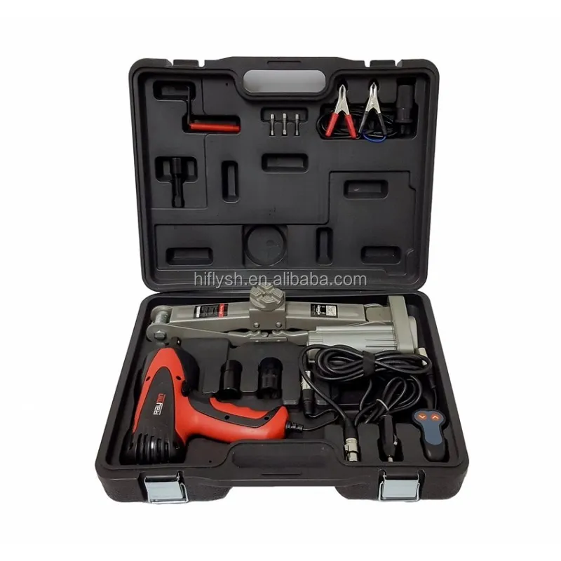 

HY-135BM 1.5Ton Jack Automatic Electric Jack and Impact Wrench Electric Hammer Jack (CE ROHS )