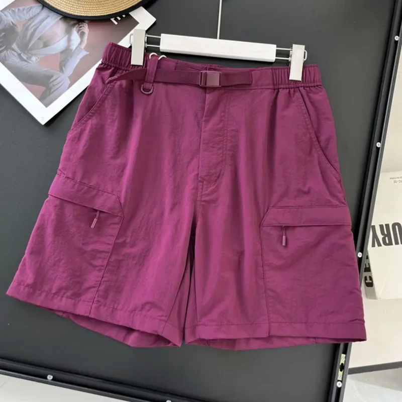Men's Women's Nylon Casual Shorts Outdoor Trekking Hiking Travel Climbing Camping Half Pants Waterproof Work Trousers Tooling