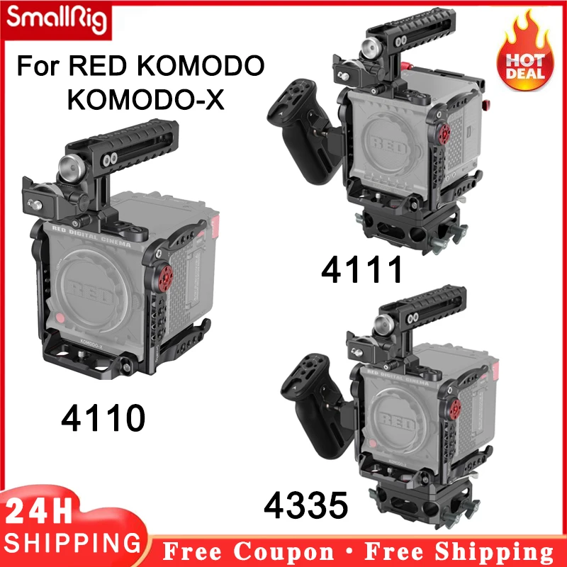 Kit Gabbia Avanzata Smallrig/Kit Gabbia Di Base Per Komodo Rosso/Komodo-X 4110/4111/4335