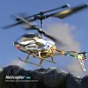 Rc Helicopter 3.5CH Remote Control Airplane Mini Drone Aircraft Fall Resistant Outdoor LED Light Flight Toys for Kids Adults 1