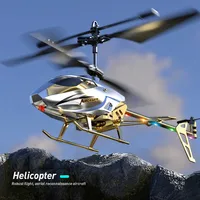 Rc Helicopter 3.5CH Remote Control Airplane Mini Drone Aircraft Fall Resistant Outdoor LED Light Flight Toys for Kids Adults 1