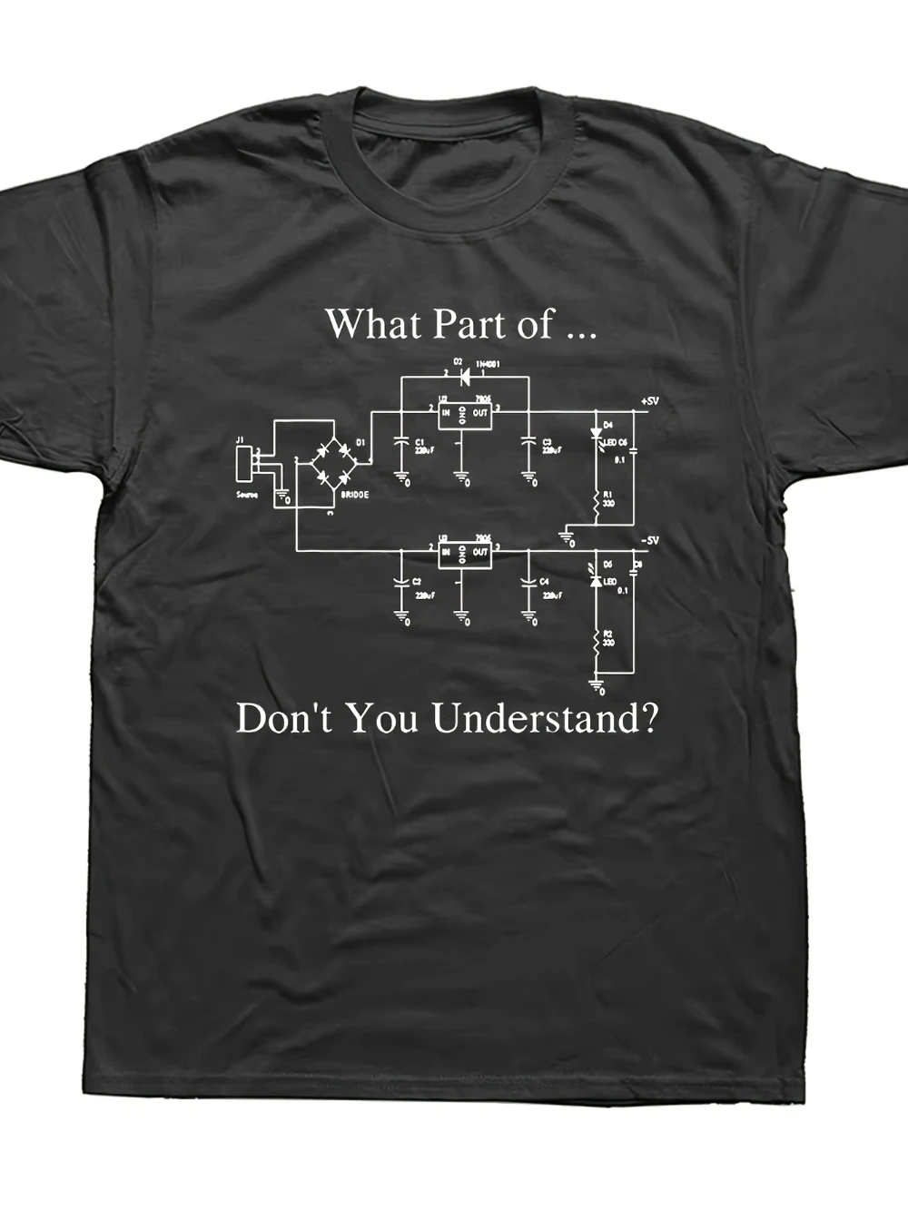 Men'S Electrical Engineering Printed T-Shirt Sarcastic Circuit Board ...